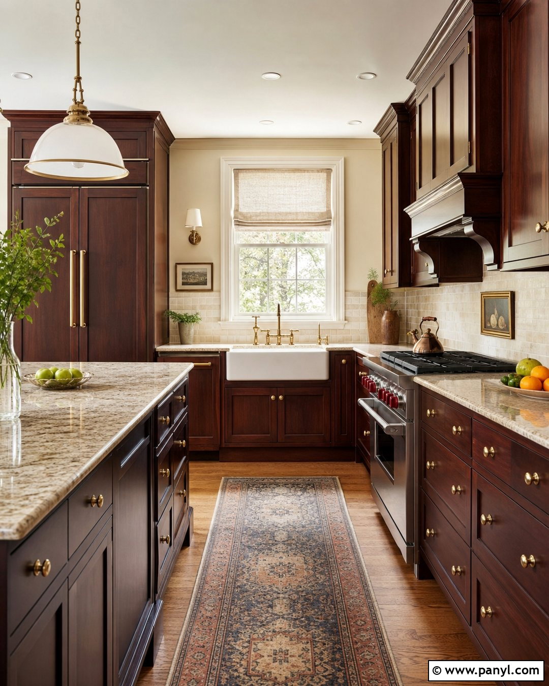 Cream Walls With Dark Cherry Cabinets - 20 Dark Cherry Kitchen Cabinets Wall Color Ideas