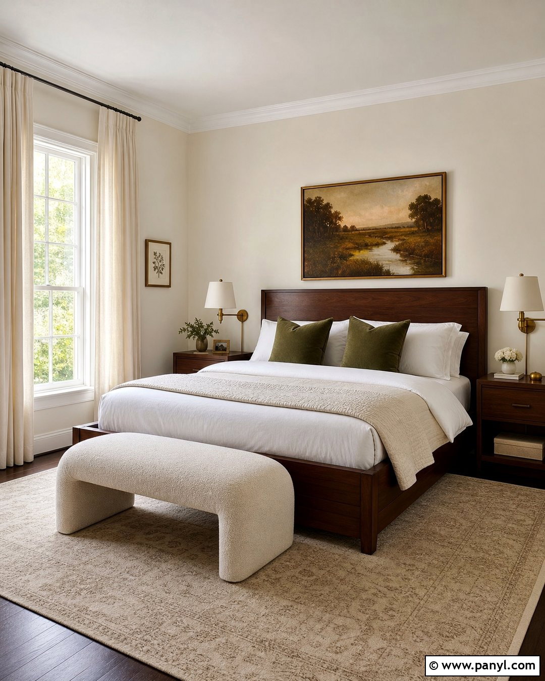 Cream Walls With Dark Wood Furniture - 30 Cream Color Walls