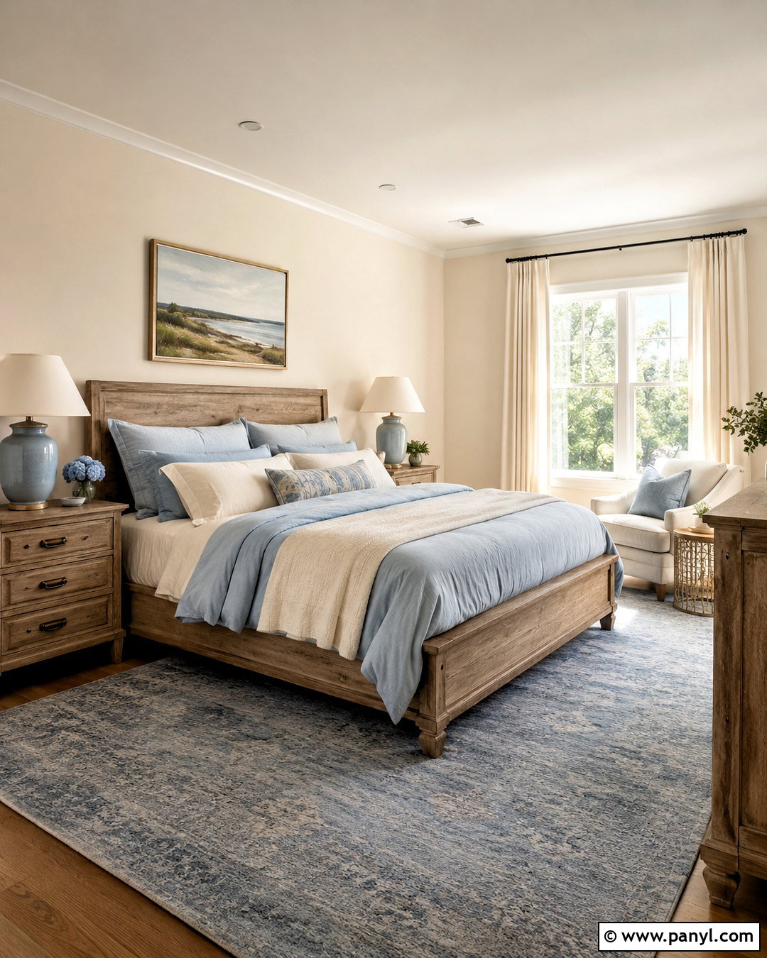 Cream Walls With Dusty Blue - 20 cream wall color ideas