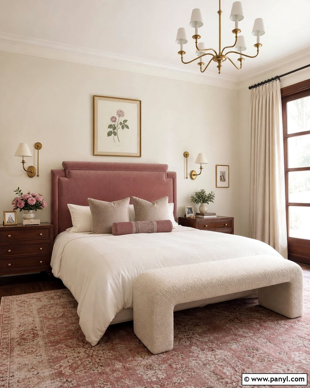 Cream Walls With Dusty Rose - 30 Cream Color Walls
