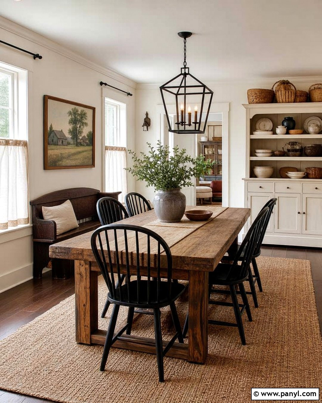 Cream Walls With Farmhouse Decor - 35 Creme Walls
