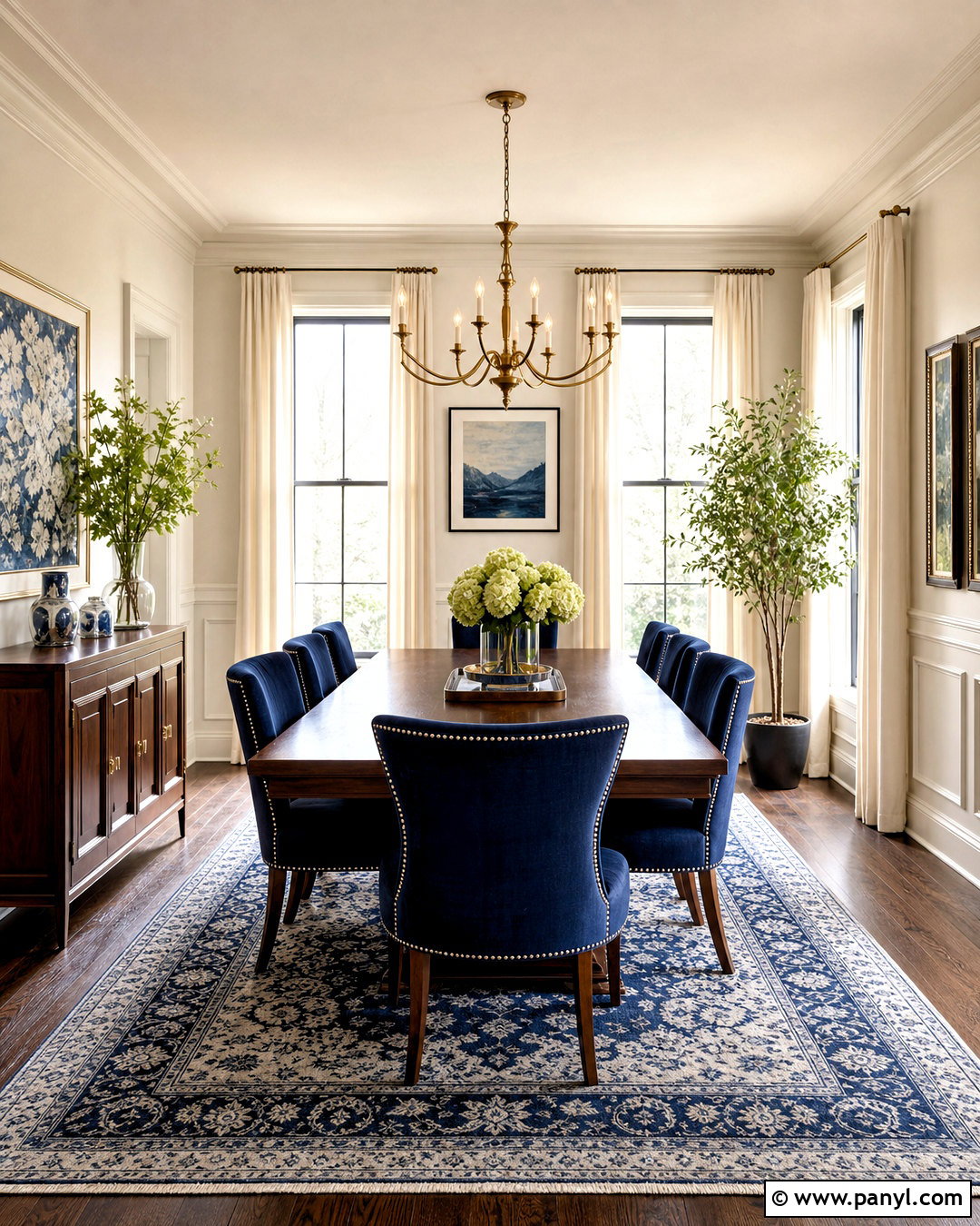 Cream Walls With Navy Blue - 20 cream colored walls