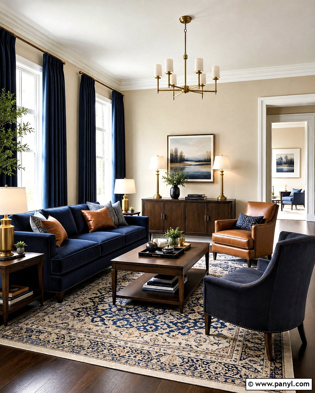 Cream Walls With Navy Blue - 20 cream wall color ideas