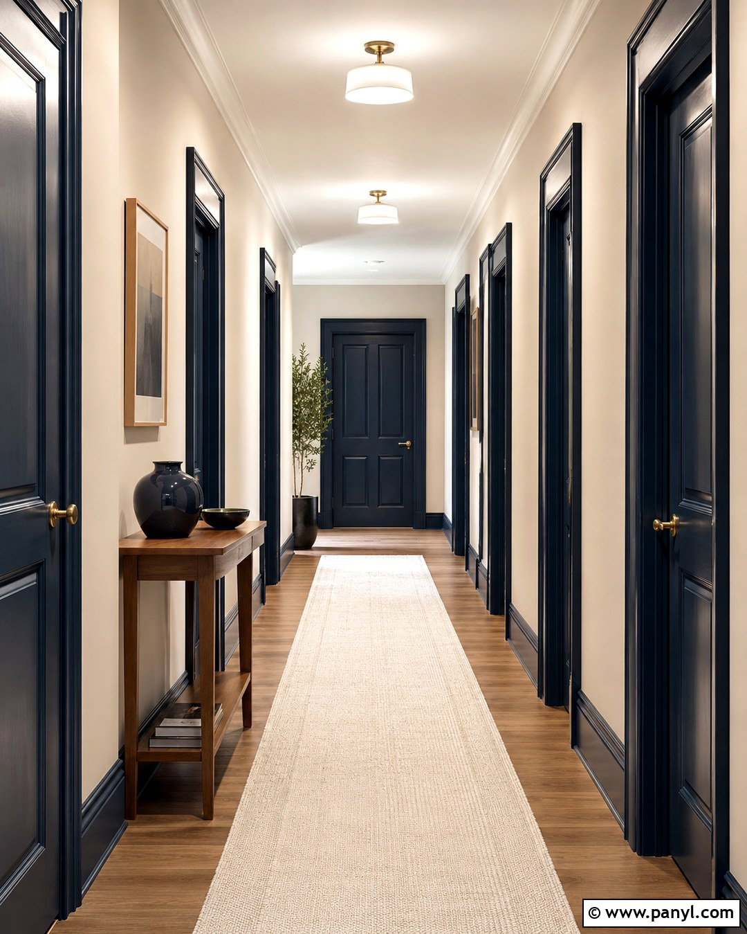Cream Walls With Navy Door Frames - 20 Navy And Cream Walls