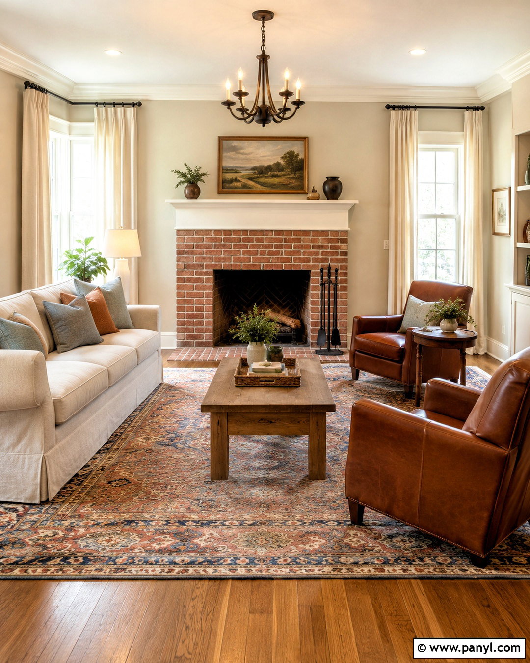 Cream Walls With Red Brick - 20 cream wall color ideas
