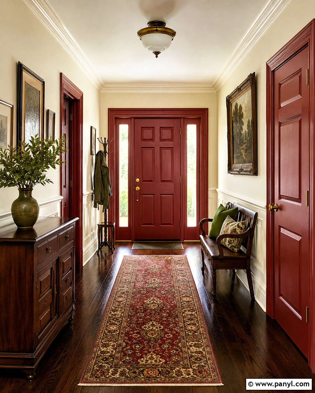 Cream Walls With Red Doors - 35 Wall And Door Color Combination Ideas