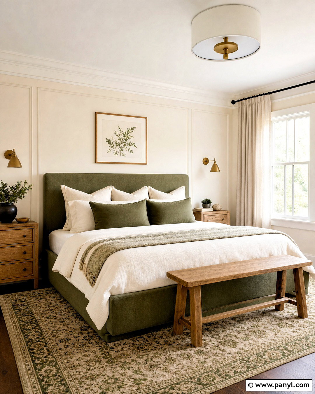 Cream Walls With Sage Green - 20 cream colored walls