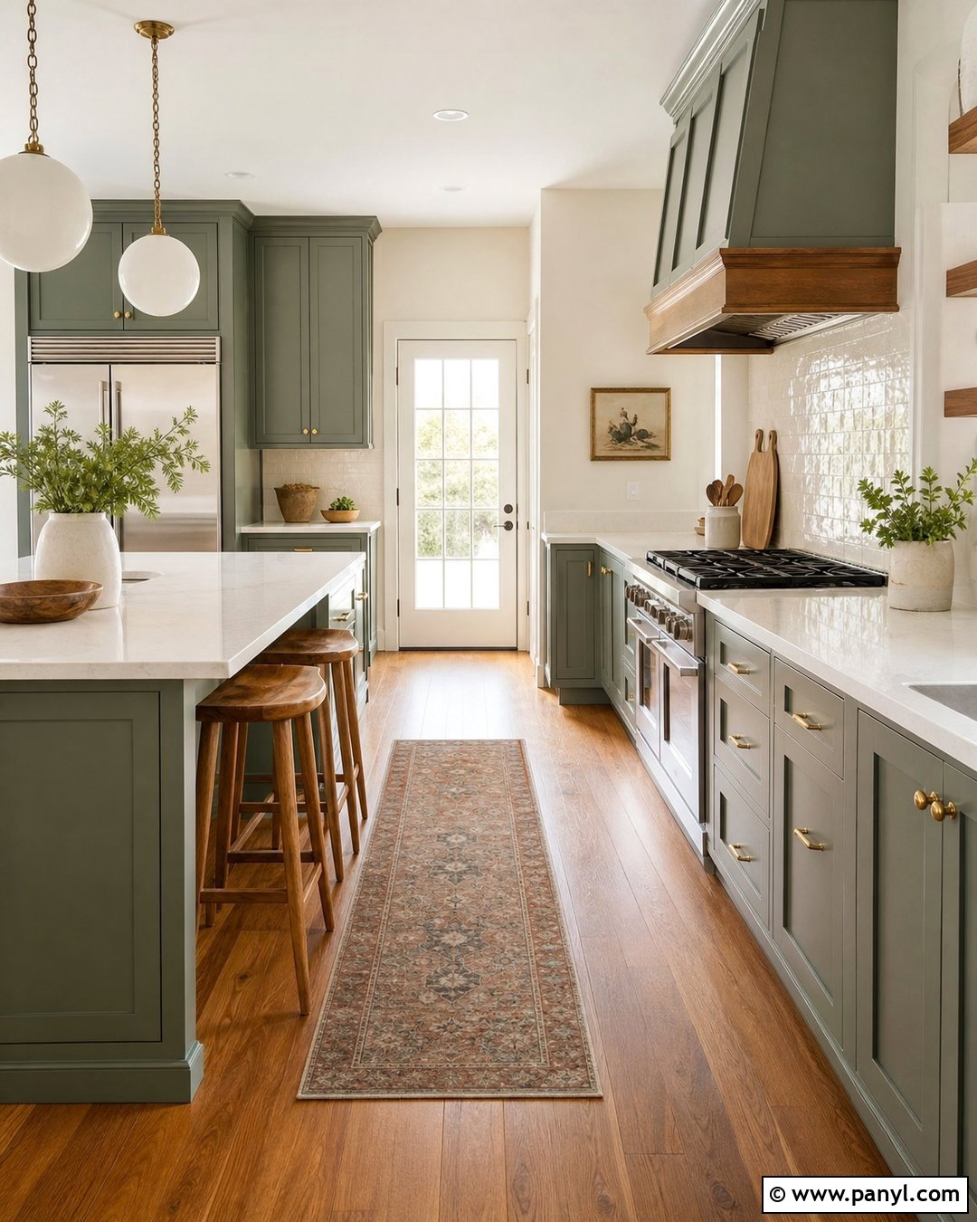 Cream Walls With Sage Green Cabinets - 25 Creamy Walls