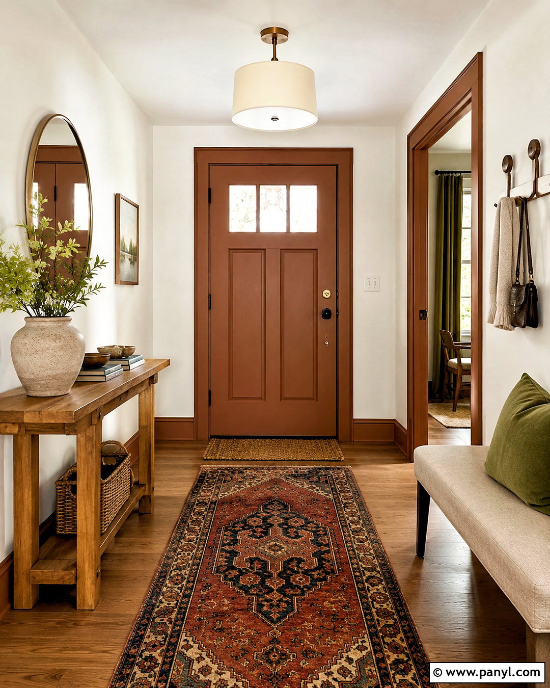 Cream Walls With Tan Trim And Terracotta Doors - 20 Wall Trim And Door Colors