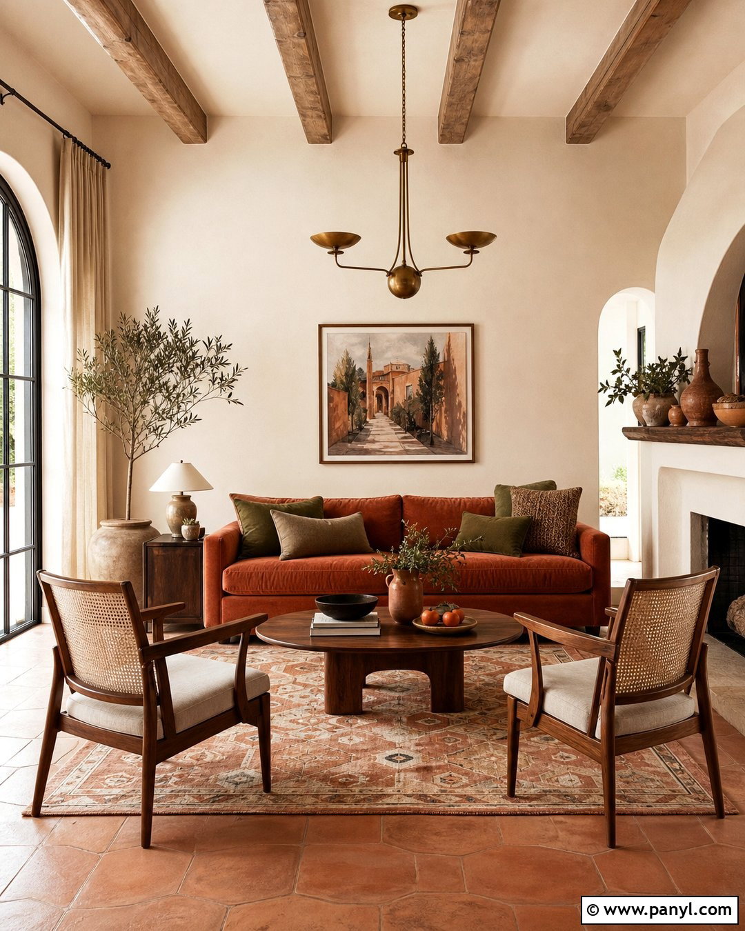 Cream Walls With Terracotta Accents - 25 Creamy Walls