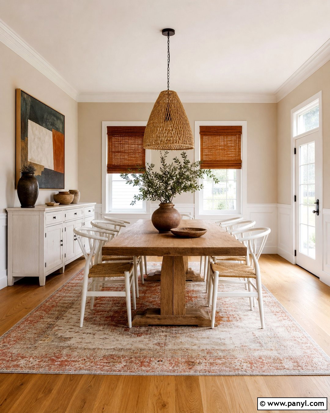 Cream Walls With Terracotta Decor - 20 Cream Wall White Trim Ideas