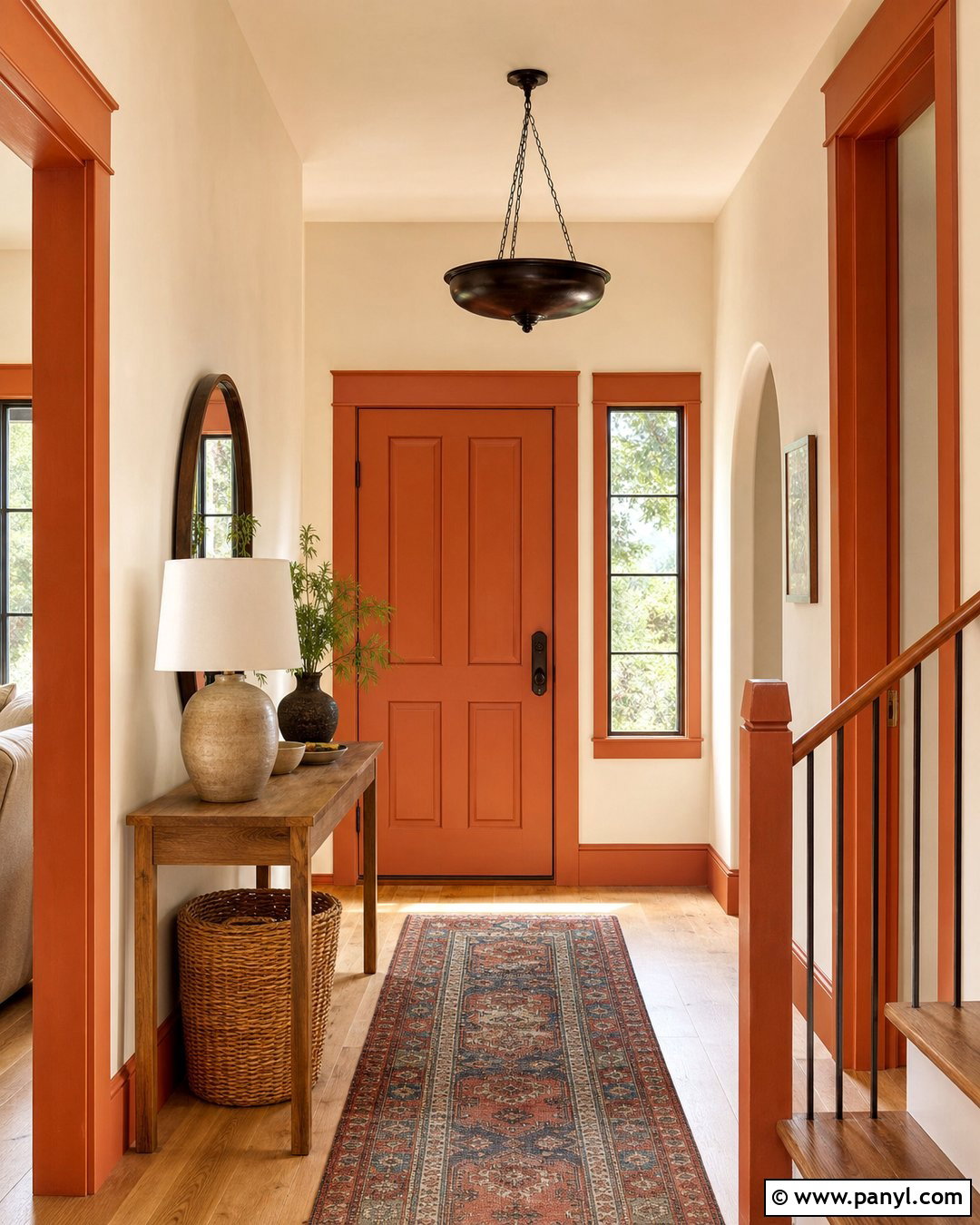 Cream Walls With Terracotta Trim - 20 Light Walls Colored Trim Ideas