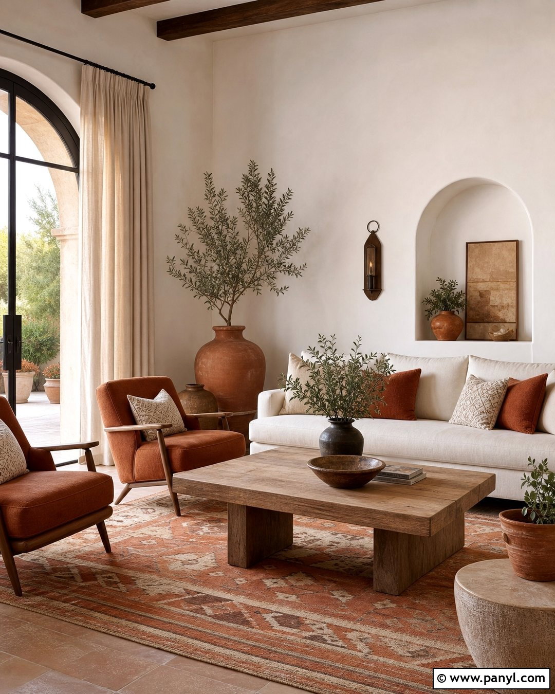 Cream Walls With Terracotta - 30 Cream Color Walls