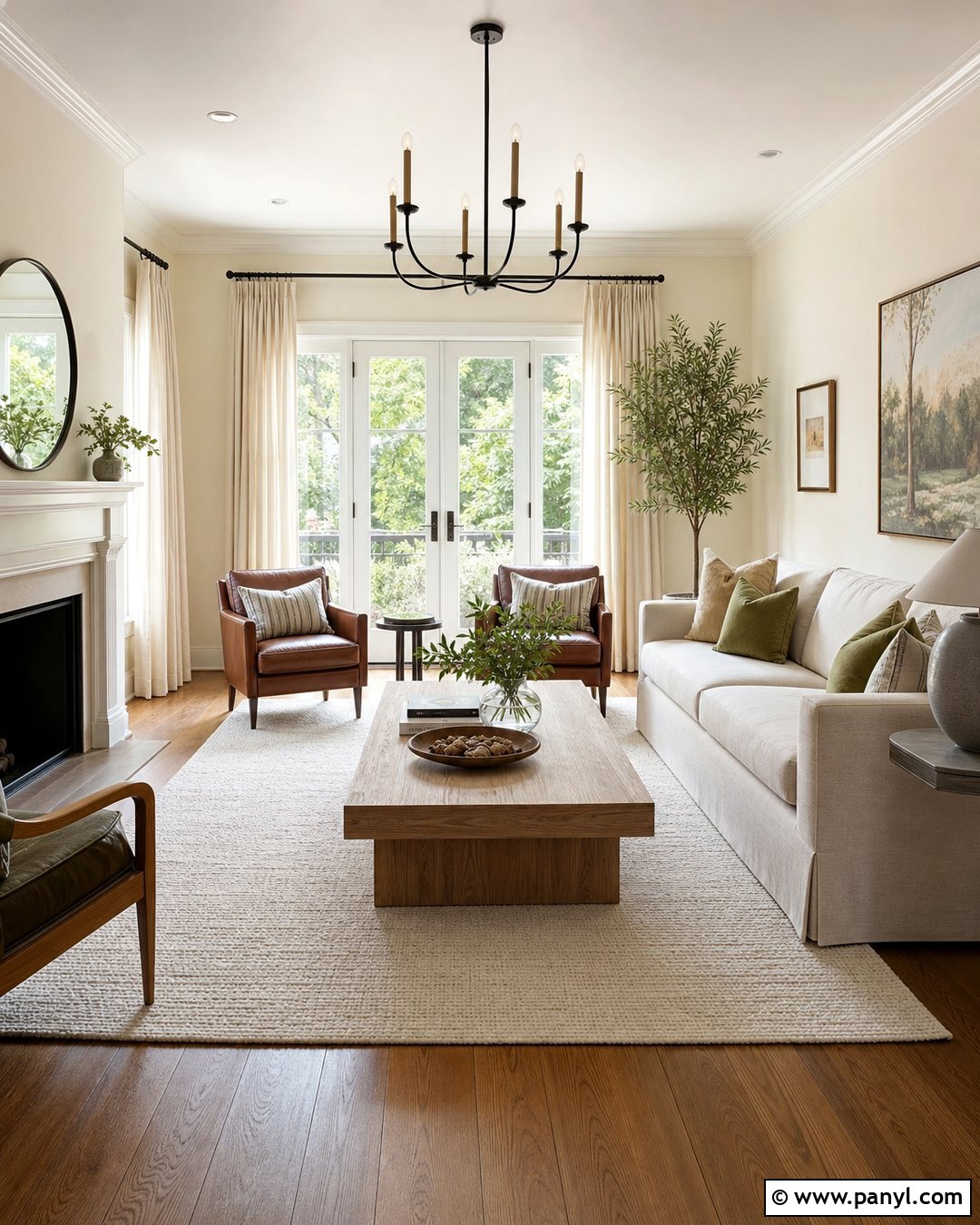 Cream Walls With White Trim Living Room - 20 Cream Wall White Trim Ideas