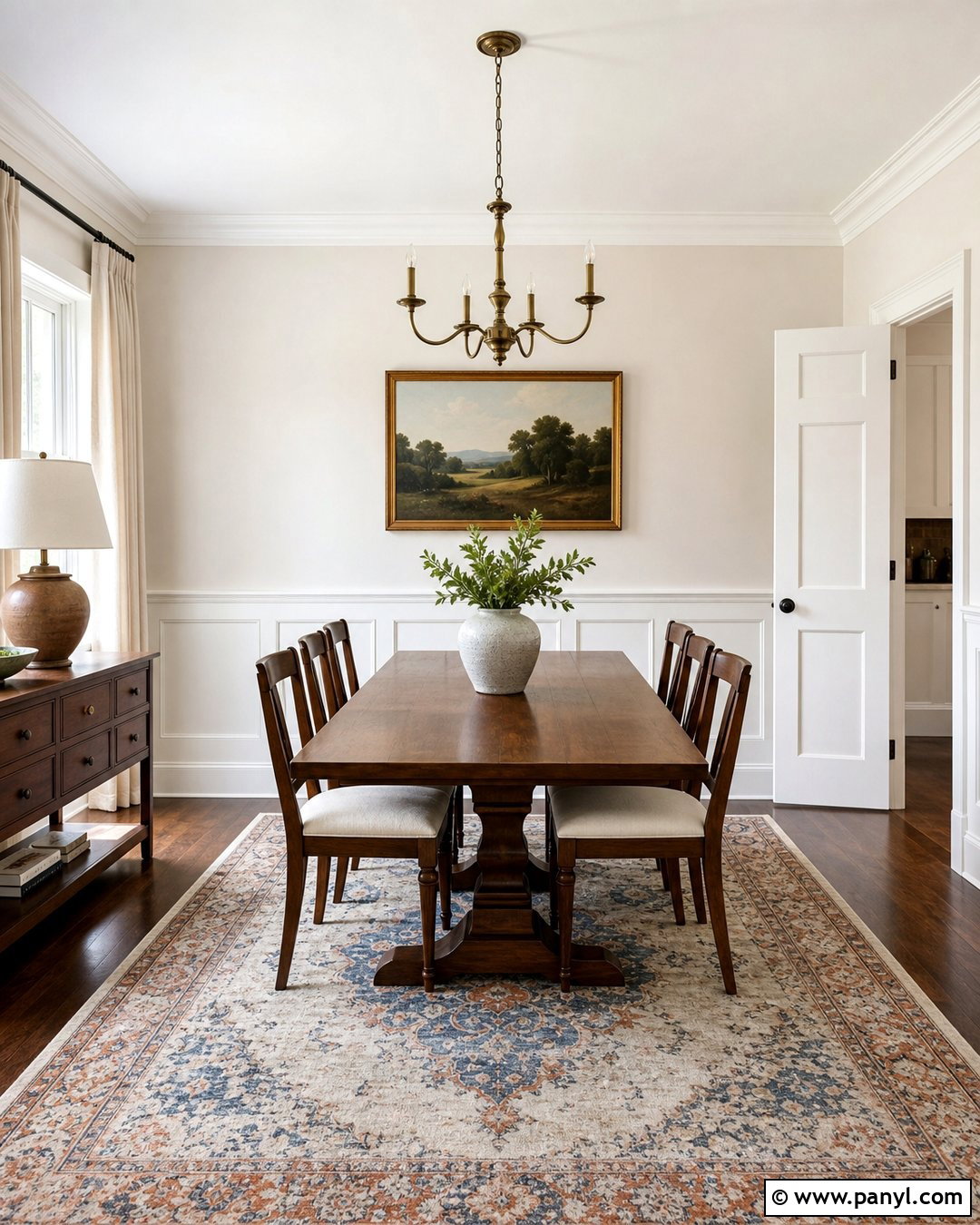Cream Walls With White Wainscoting - 30 Cream Walls With White Trim Ideas