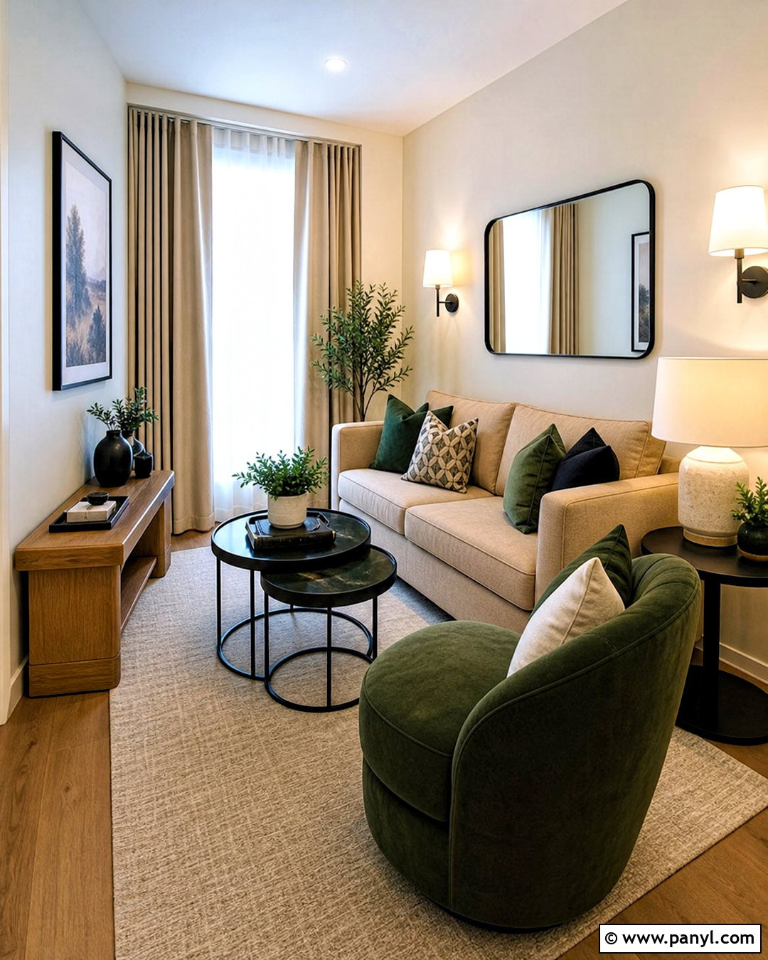 Cream Walls in a Small Living Room - 20 cream colored walls