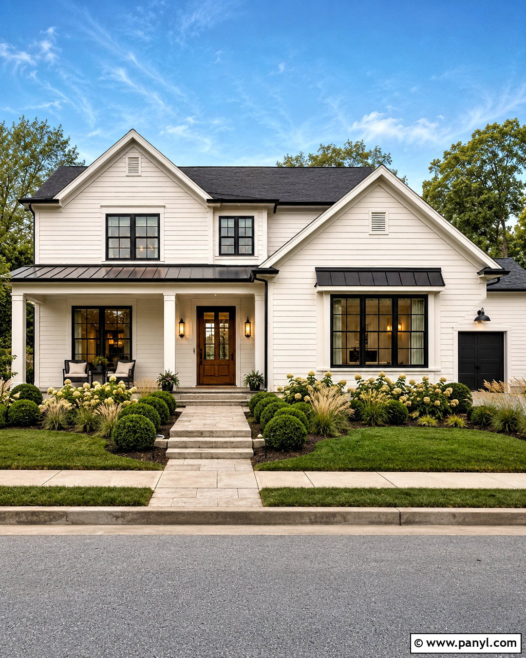 Cream White House Exterior With Black Trim - 20 cream white paint ideas