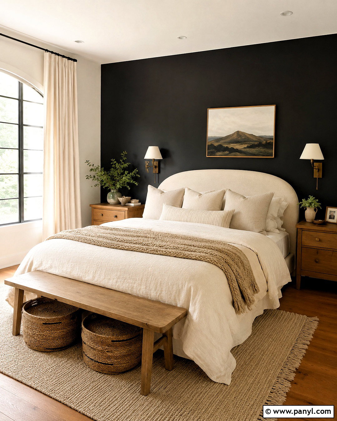 Cream With A Black Accent Wall - 20 What Colors Go With A Black Accent Wall Ideas