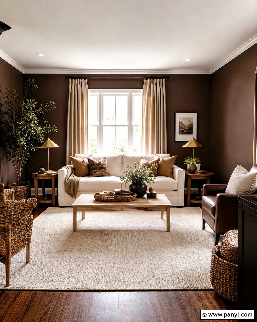 Cream With Brown Walls - 20 What Color Goes With Brown Walls