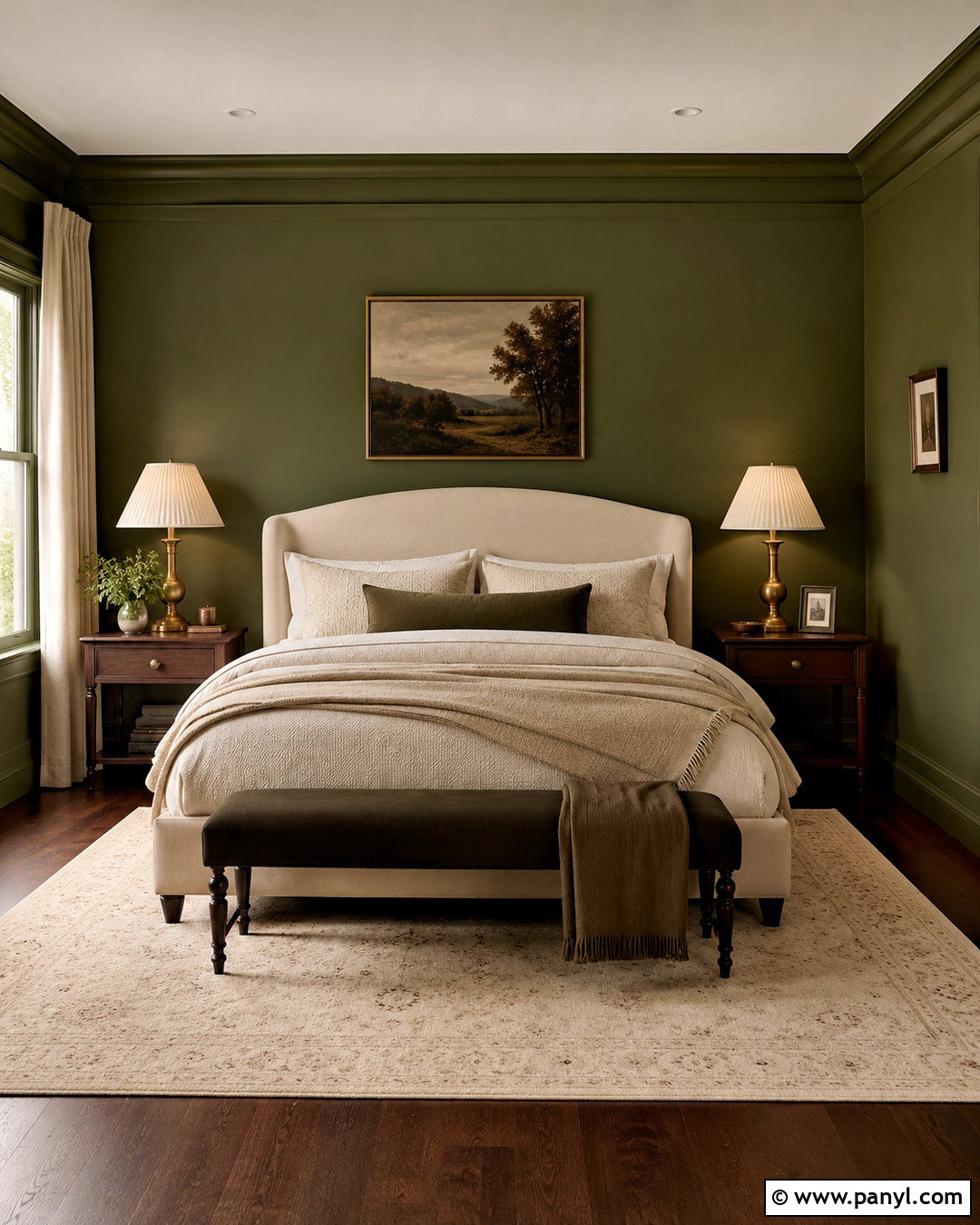 Cream With Olive Green Walls - 20 What Colours Go With Olive Green Walls