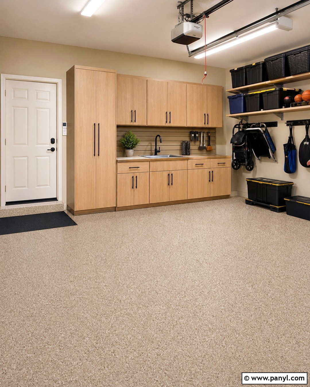 Creamy Beige Garage Walls - 20 Neutral Color Garage Walls