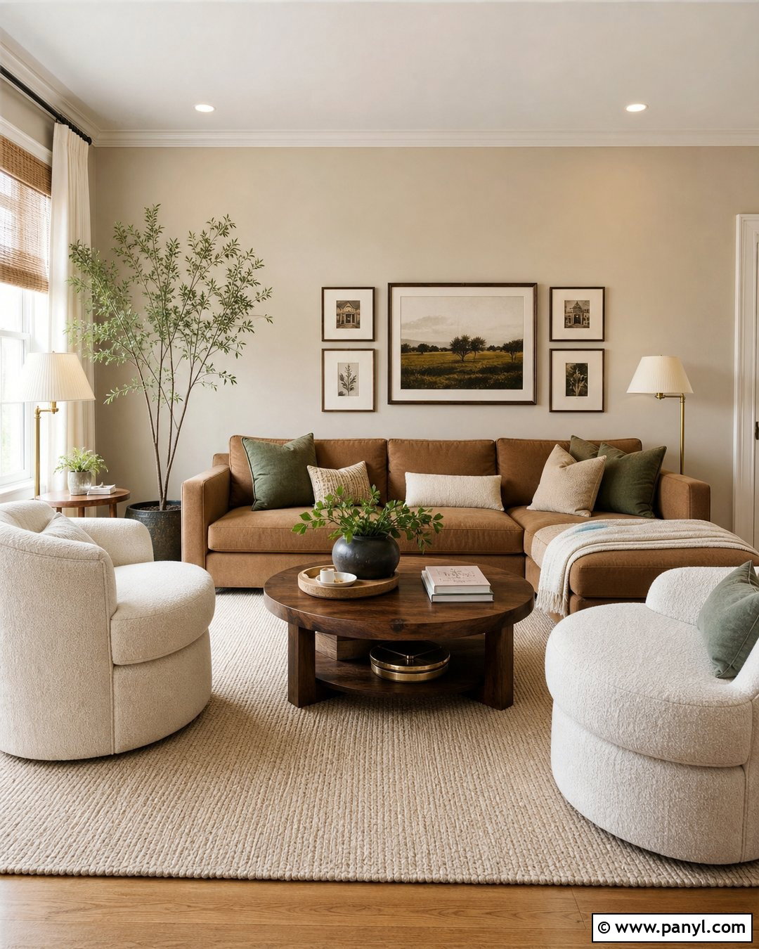 Creamy Beige Living Room - 30 beige wall colors for living room ideas