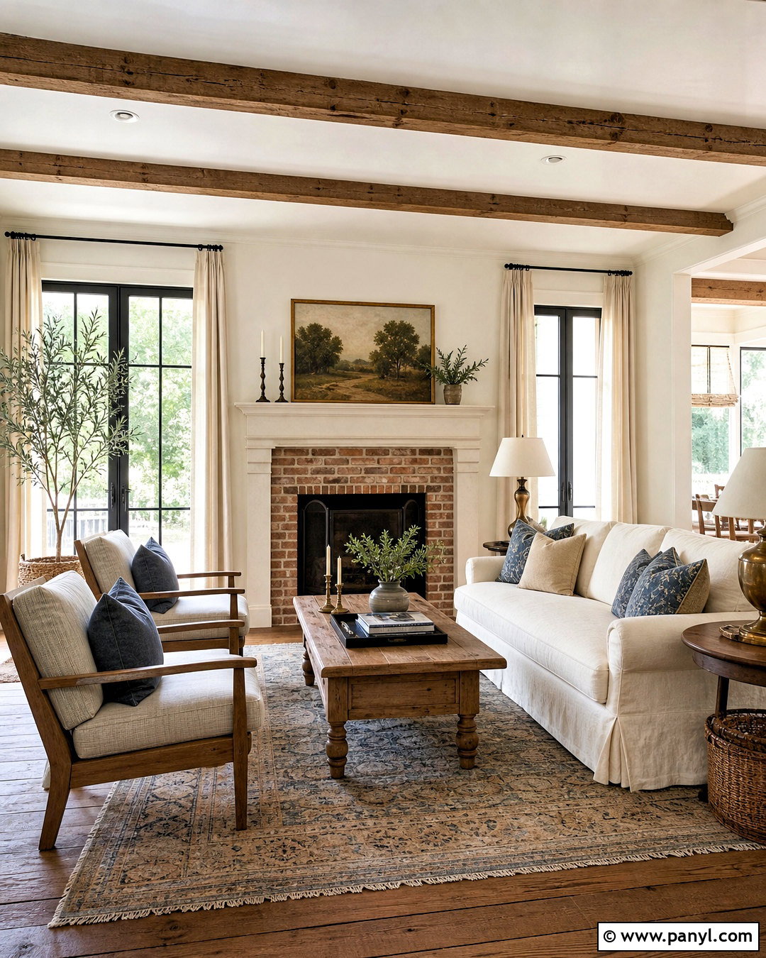 Creamy Ivory Farmhouse Living Room Paint - 20 farmhouse living room paint colors