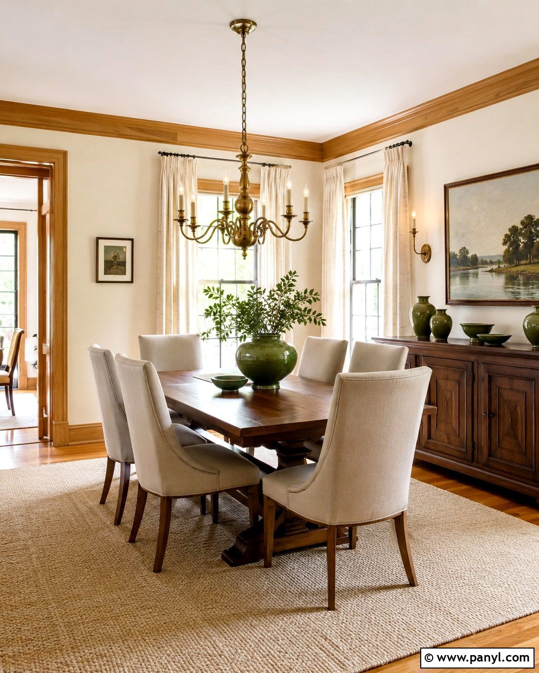 Creamy Ivory Walls With Oak Trim - 20 Paint Color With Oak Trim Ideas