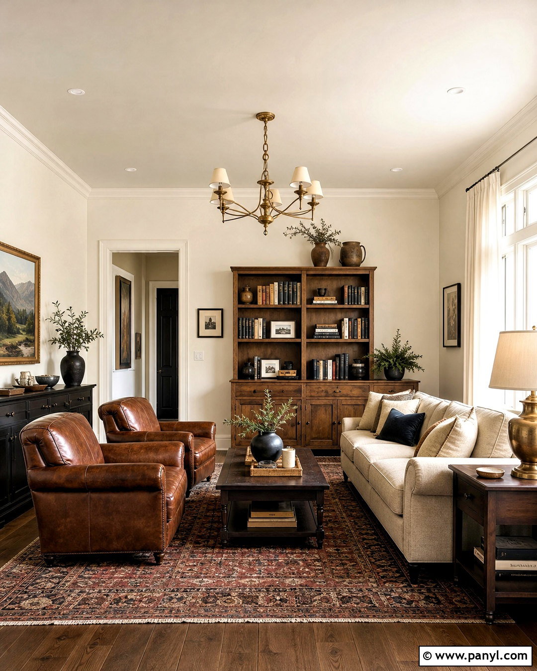 Creamy Walls With Dark Wood - 20 creamy wall color ideas