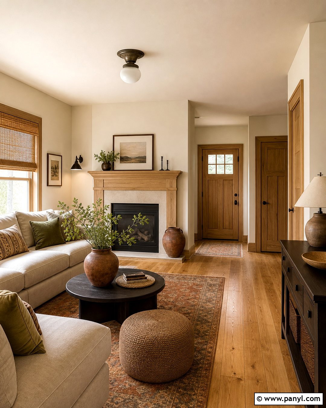 Creamy Walls With Natural Tan Trim - 25 Sherwin Williams Wall And Trim Combo Ideas