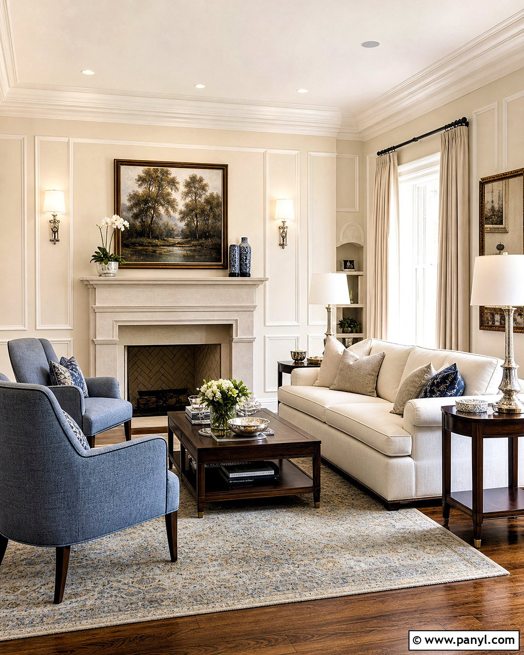 Creamy Walls With White Trim - 20 creamy wall color ideas