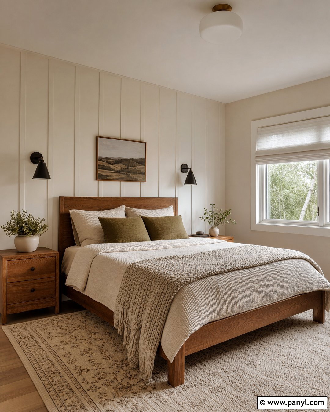 Creamy White Accent Wall - 30 accent wall paint colors