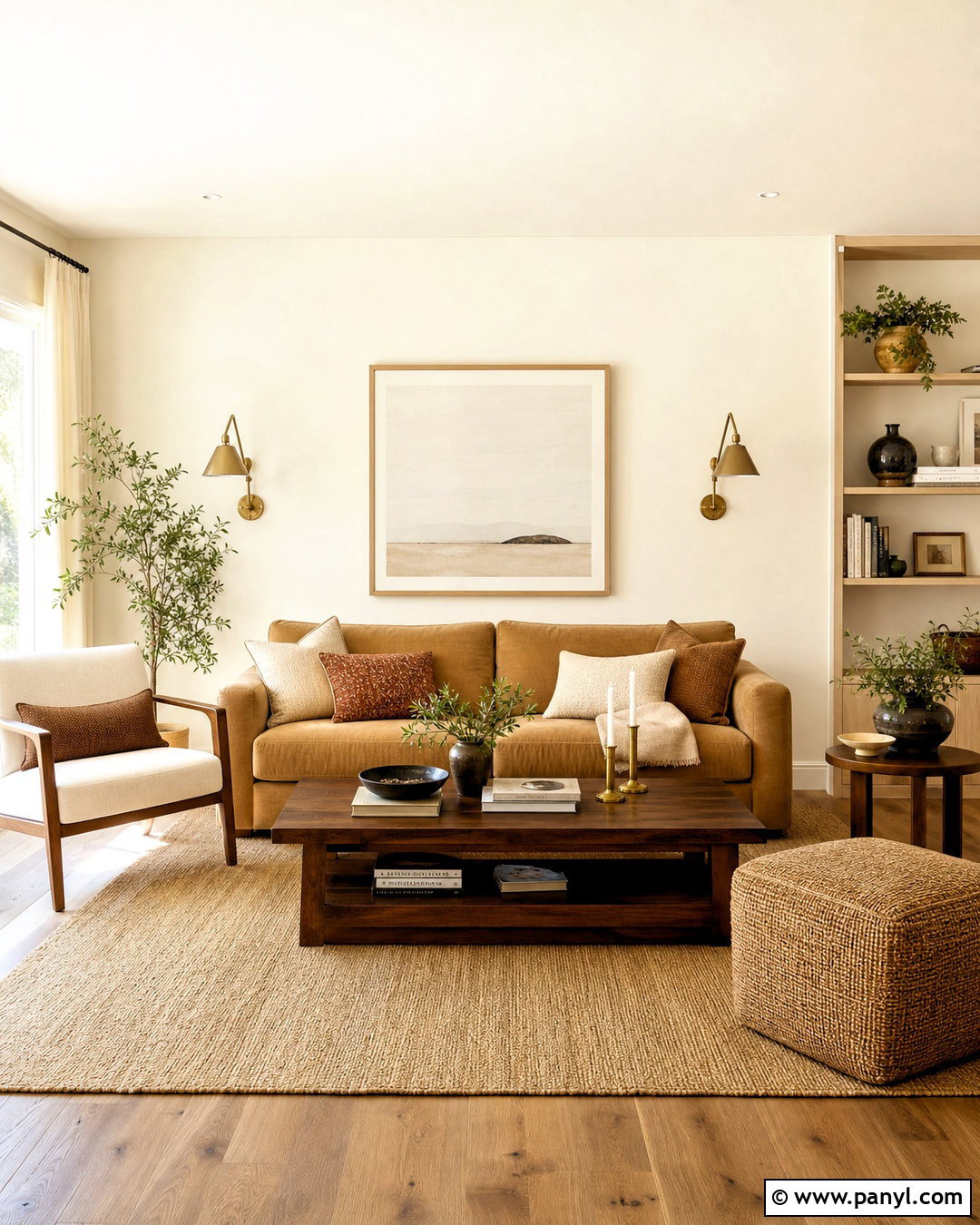 Creamy White Living Room Paint - 20 warm paint colors for home ideas