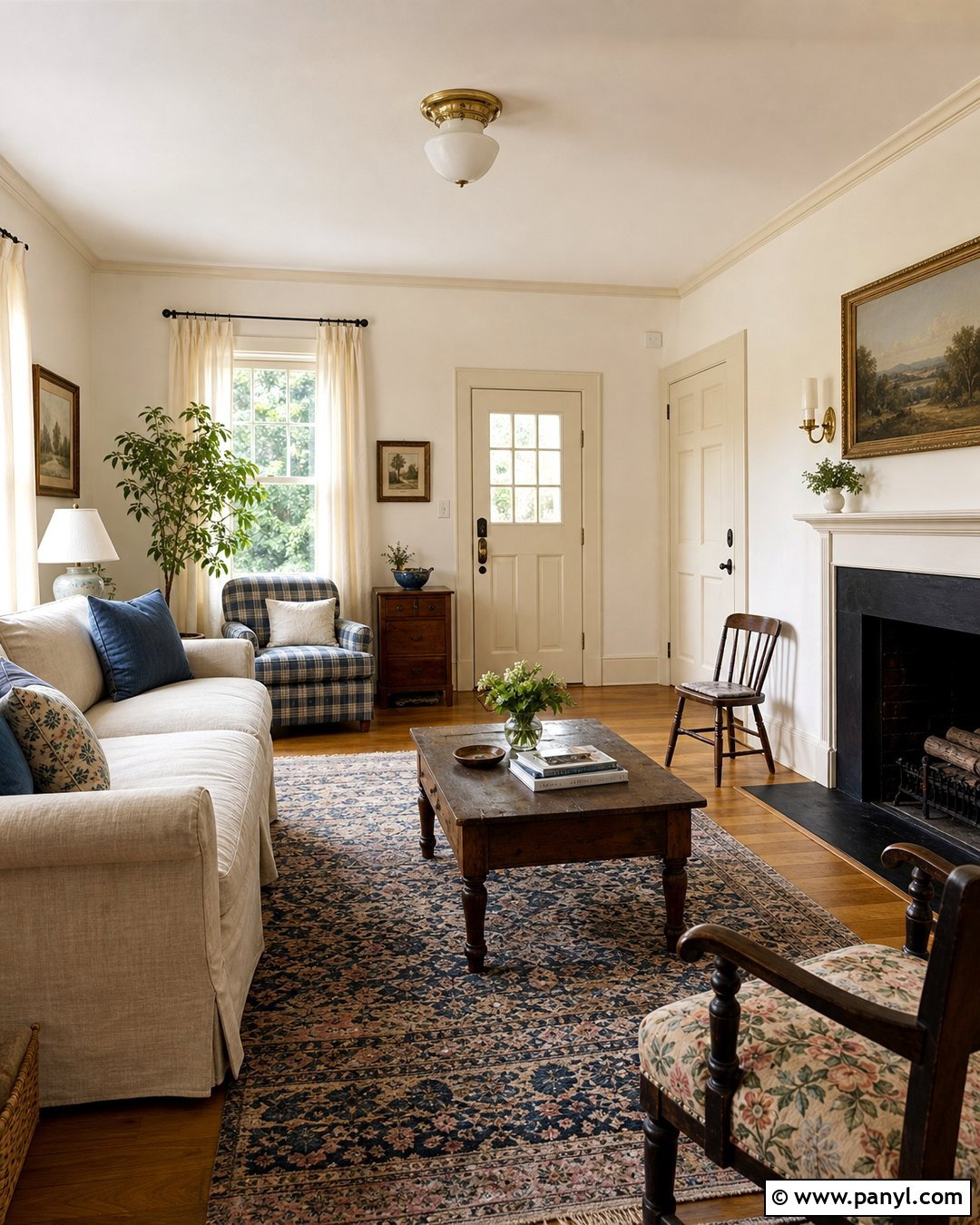 Creamy White Walls With Ivory Trim - 30 White Walls And Trim Ideas