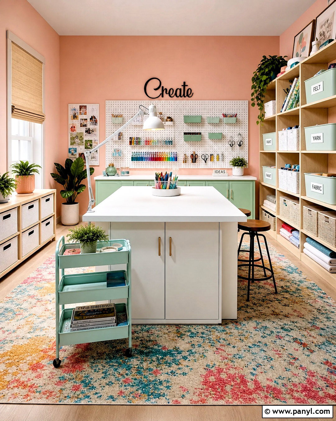 Creative Craft Room - 20 empty rooms interior ideas