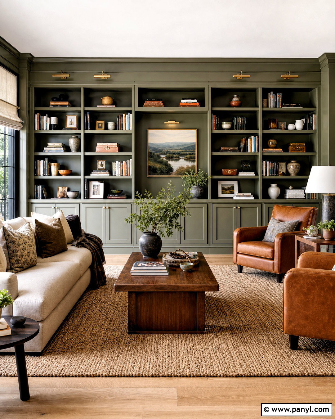 Creekside Green Built-In Bookcases - 20 creekside green benjamin moore ideas
