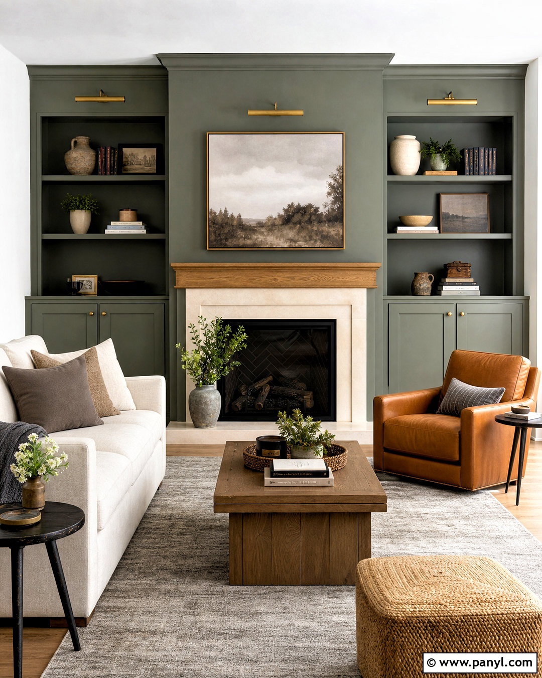 Creekside Green Fireplace Wall - 20 creekside green benjamin moore ideas