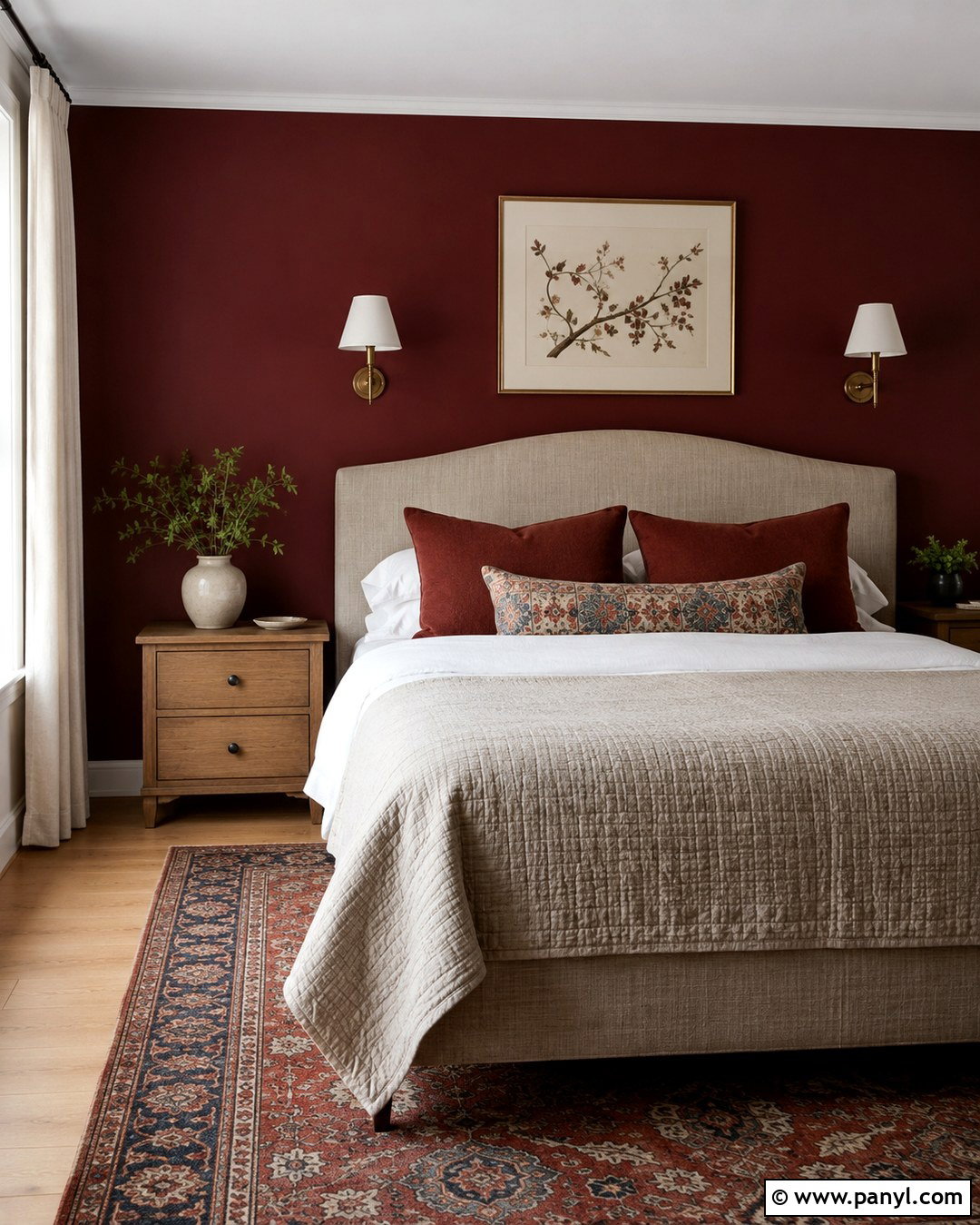 Crimson Red Bedroom Wall - 20 Vibrant Red Wall Color Ideas