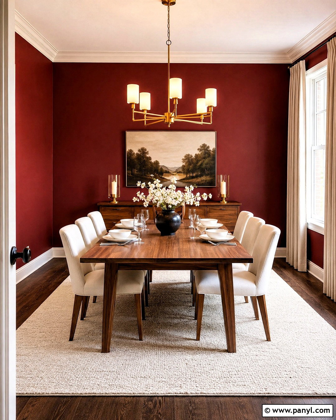 Crimson Red Dining Room Walls - 20 crimson red wall paint ideas