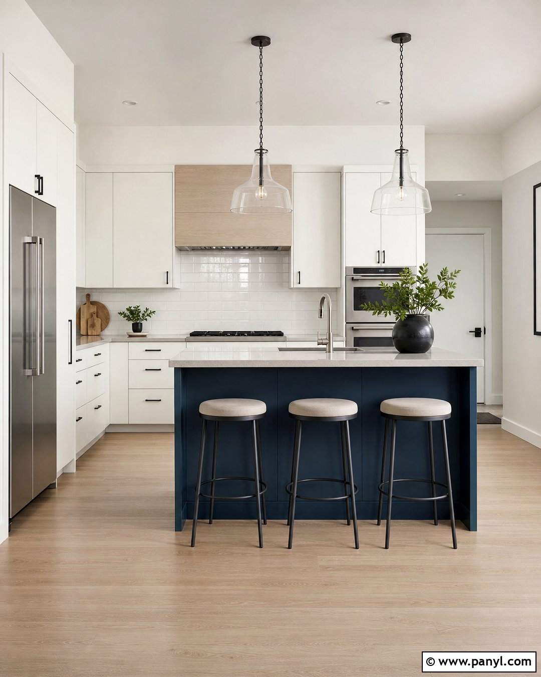 Crisp White Kitchen Wall Colour - 45 kitchen wall colour ideas