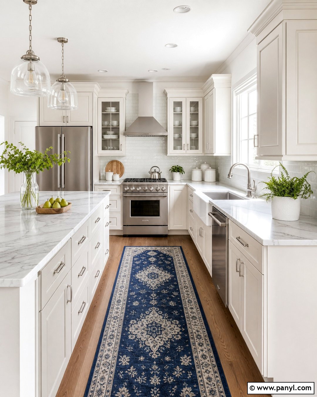Crisp White Kitchen Walls - 35 kitchen wall colors with cream cabinets