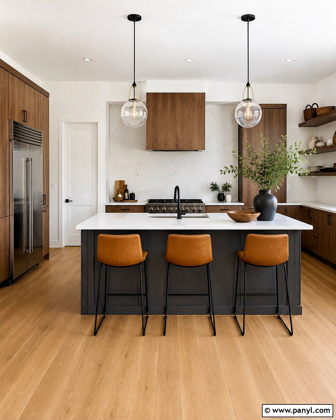 Crisp White Kitchen Walls - 40 kitchen colors for walls