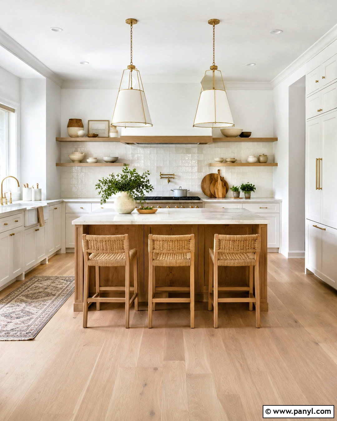 Crisp White Kitchen Walls - 40 Kitchen Wall Colors With White Cabinets