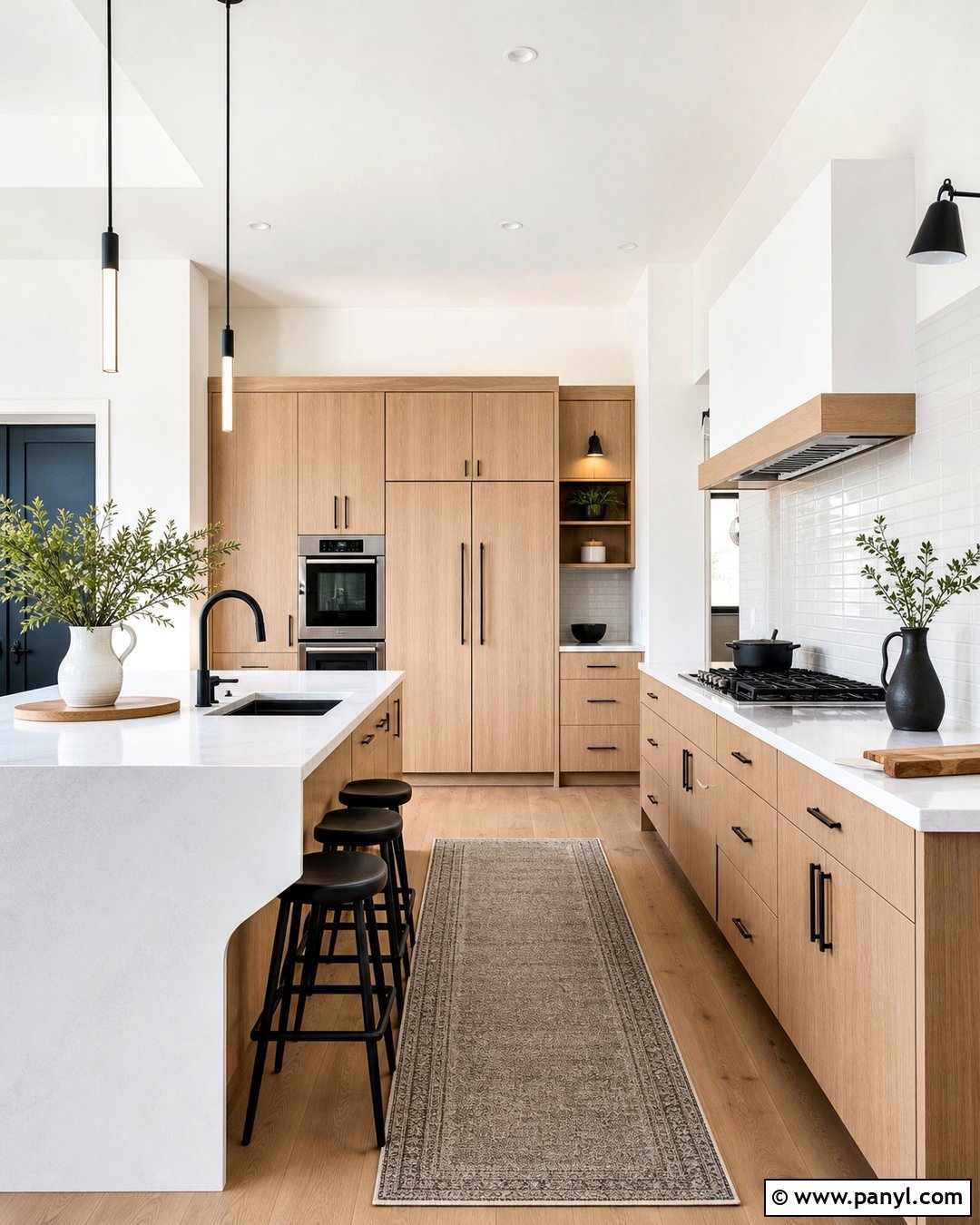 Crisp White Modern Kitchen Walls - 25 White Wall Paint Ideas