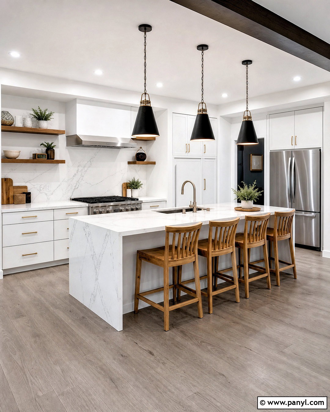 Crisp White Paint With Gray Floors - 20 paint colors that go with gray floors