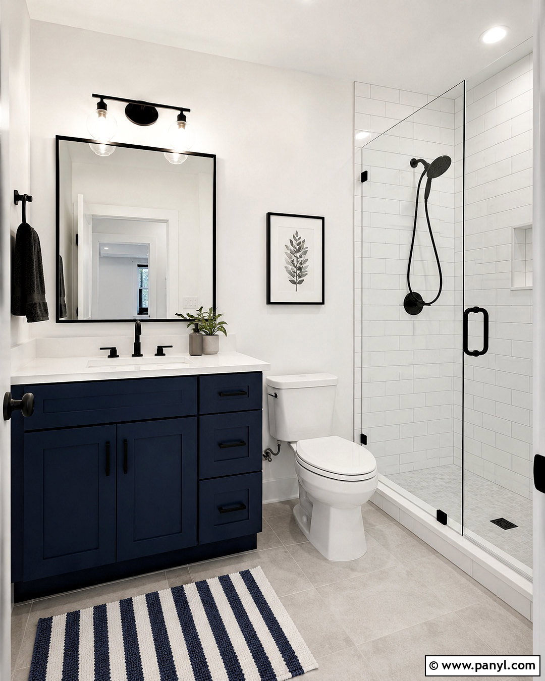 Crisp White Small Bathroom Walls - 35 small bathroom wall colors