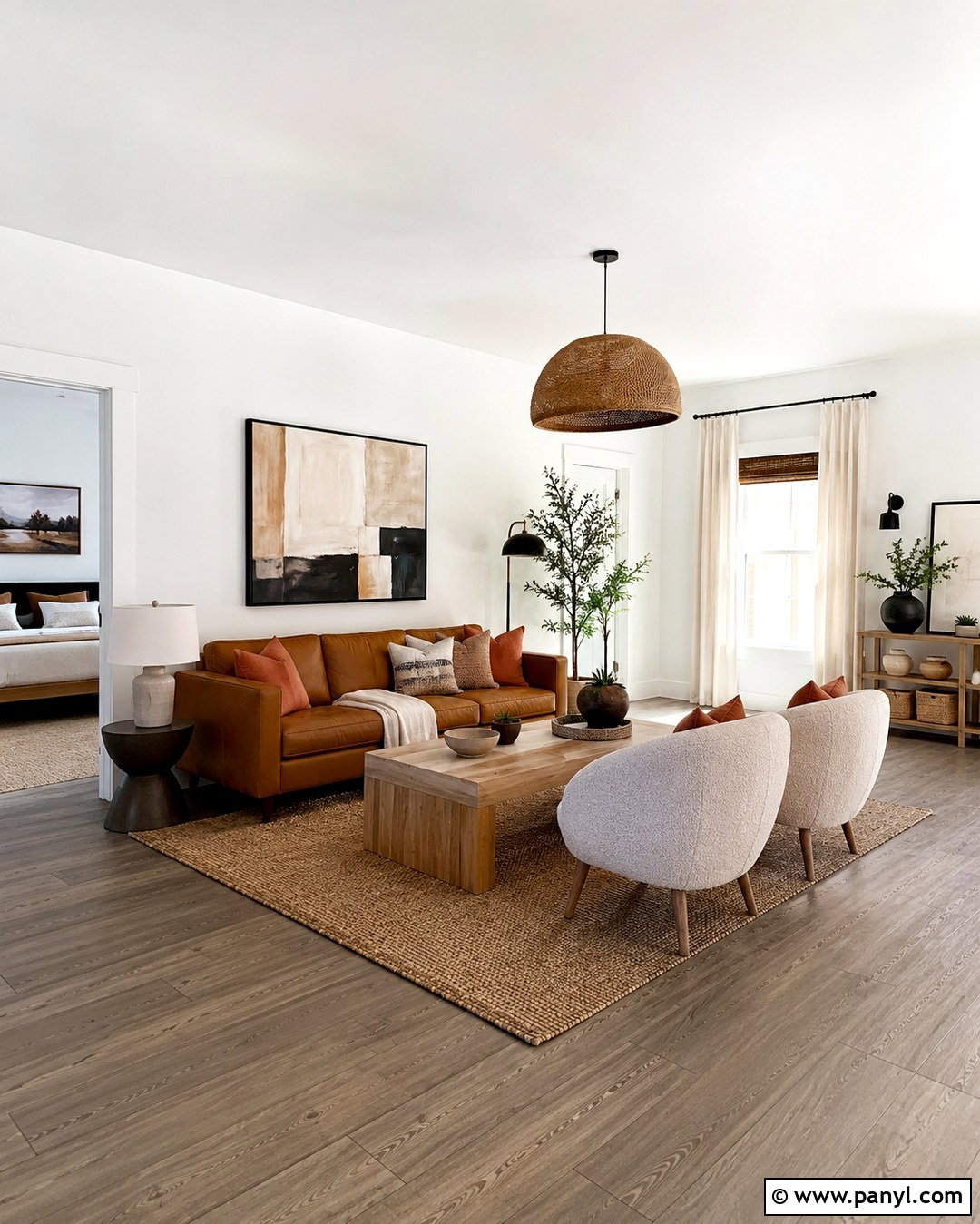 Crisp White Walls With Gray Wood Floors - 20 Wood Floor Wall Paint Color Ideas