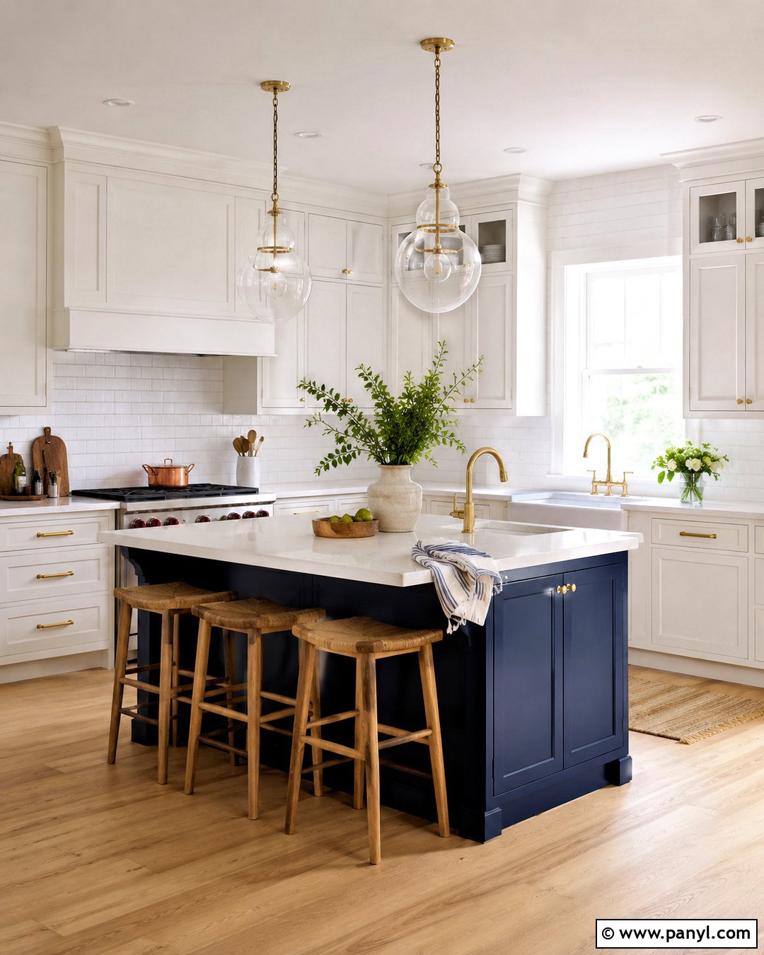 Crisp White and Navy Blue Color Palette - 20 clean color palette ideas