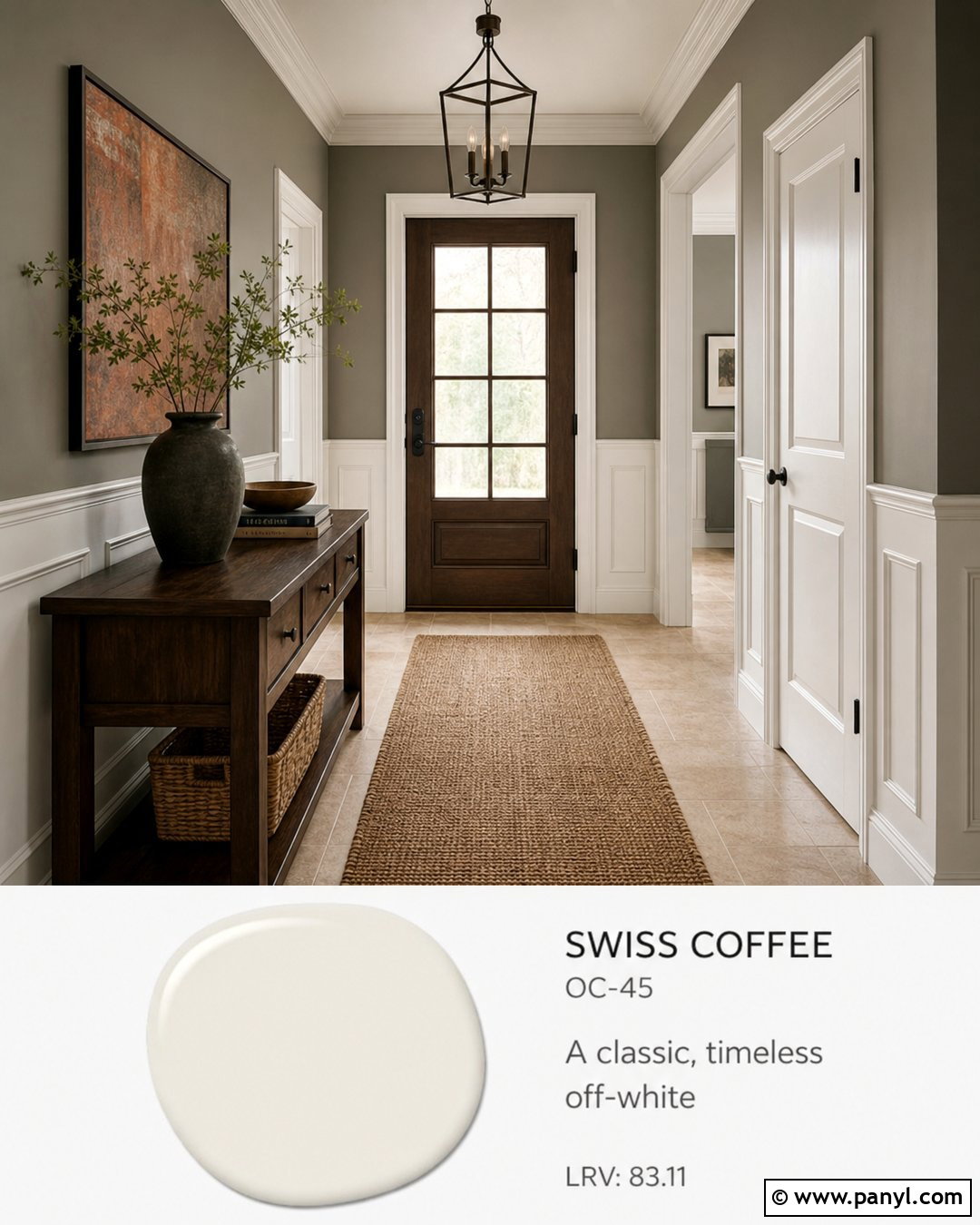 Cromwell Gray With Swiss Coffee - 45 swiss coffee coordinating colors