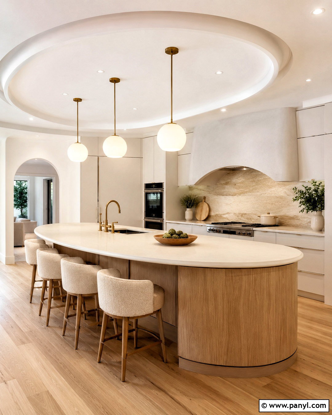 Curved Island Modern Kitchen - 20 modern kitchen design ideas